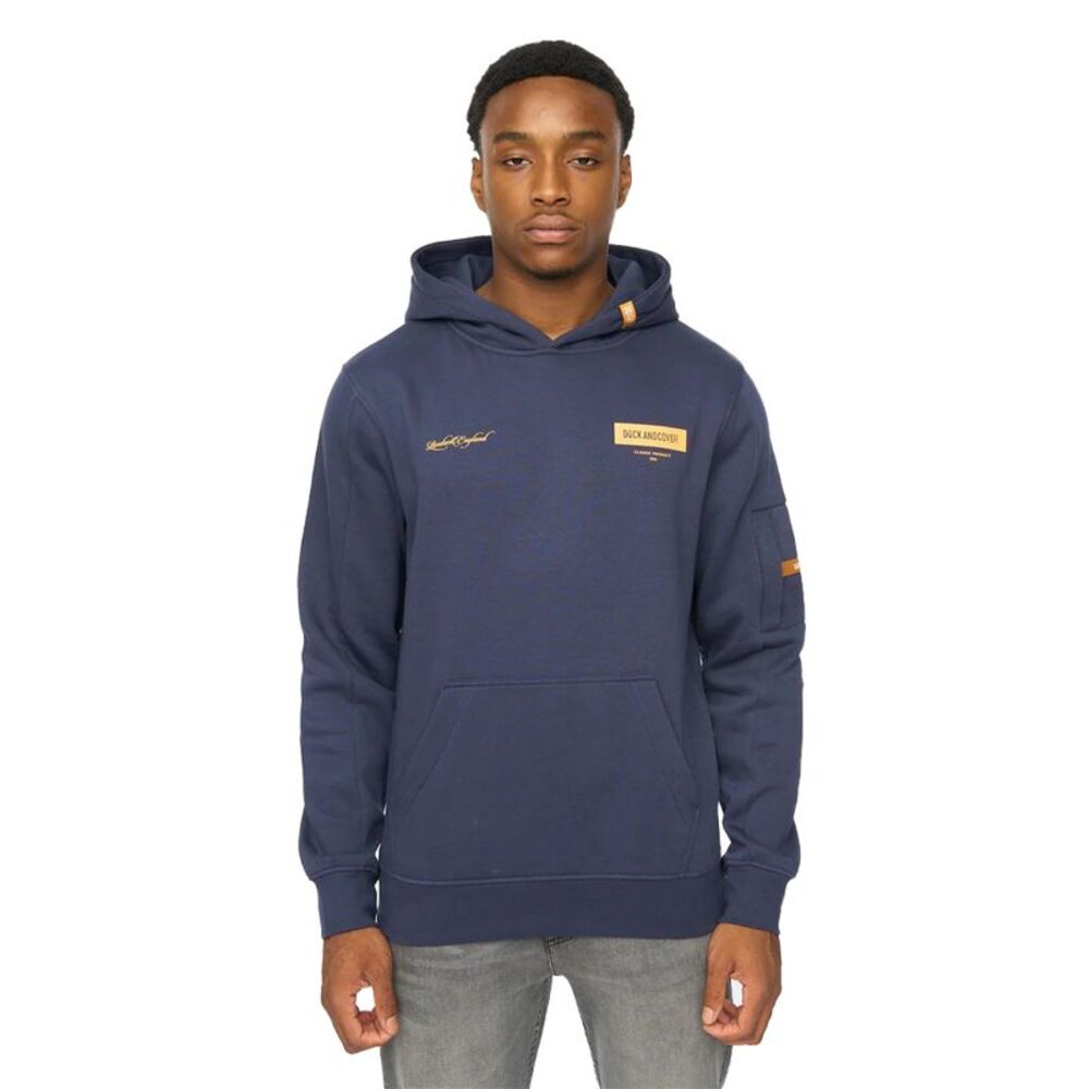 Duck and Cover Mens Marsak V2 Hoodie / Indigo